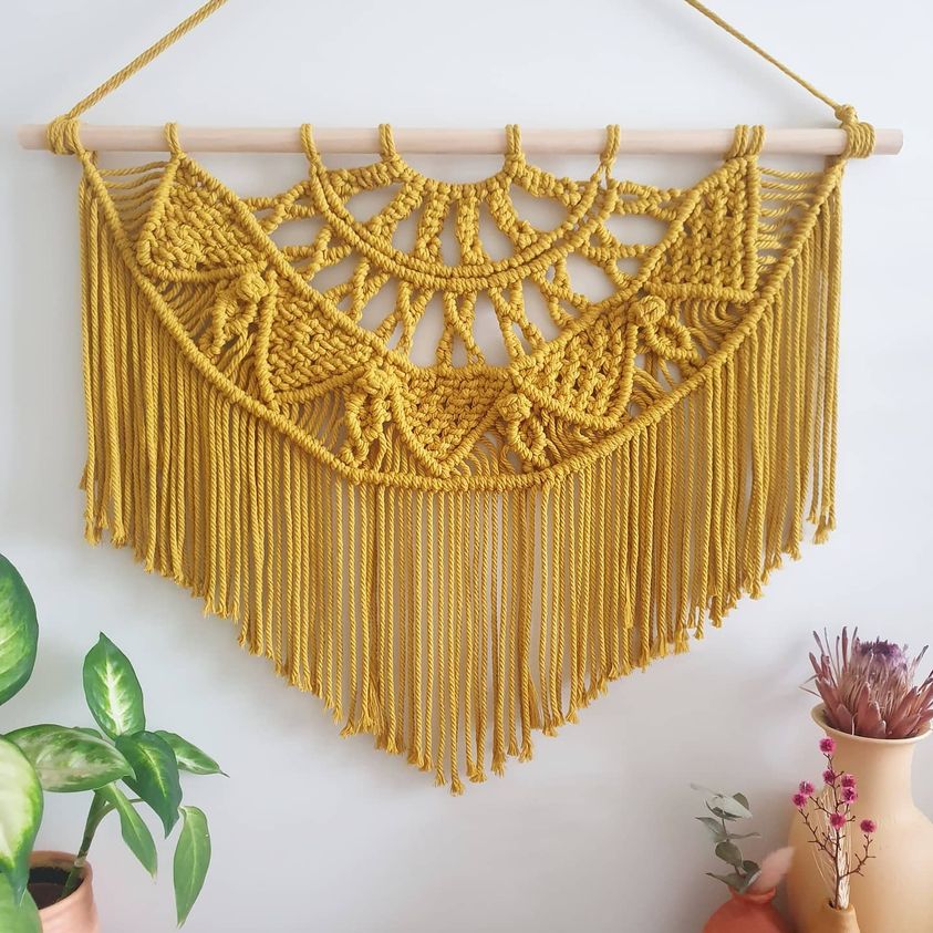 Mustard Macrame Cord - Eco range 4mm 3ply twisted 1kg