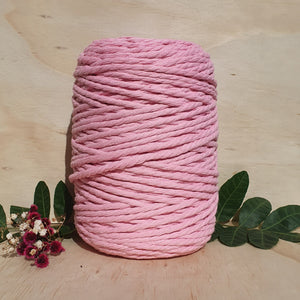Musk Stick Pink Macrame Cord - 4mm 3ply twisted 1kg