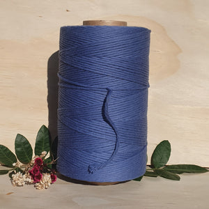 Seamist Blue Single Twist Macrame String- 3mm 1kg