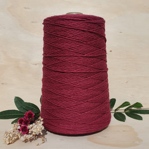 Wine Crochet Cotton -1.5mm 500gms
