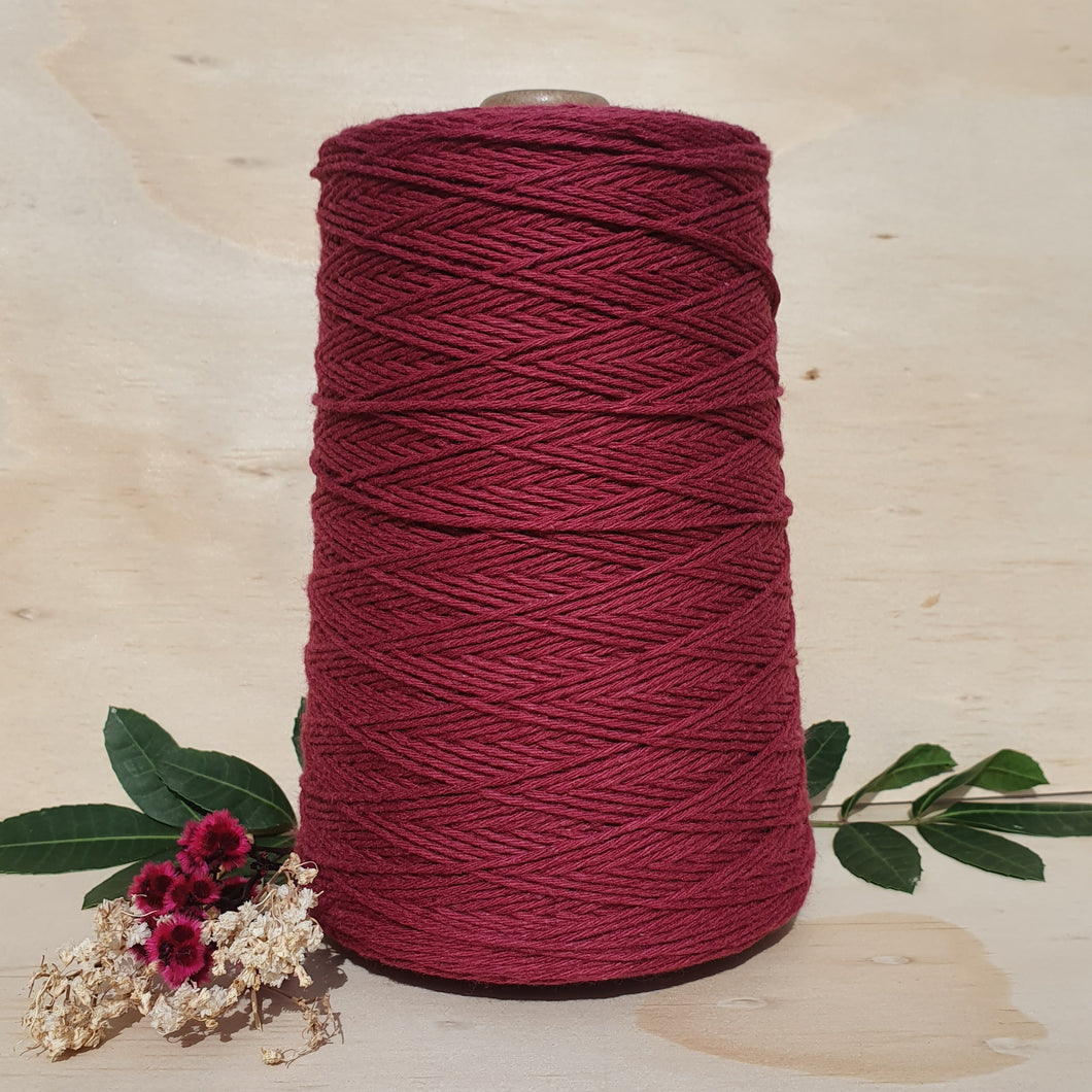 Wine Crochet Cotton -1.5mm 500gms