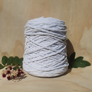 White Single Twist Macrame String- 5mm 1kg