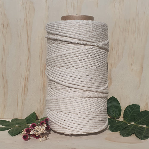 Natural Single Twist Macrame String- 5mm 1kg