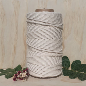 Natural Single Twist Macrame String- 5mm 1kg