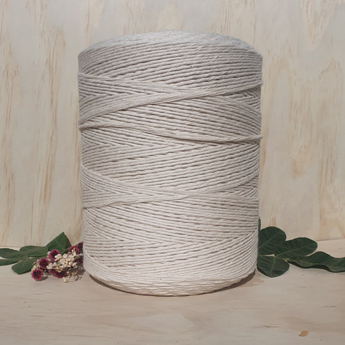 Natural Single Twist Macrame String- 2.5mm 2kg roll