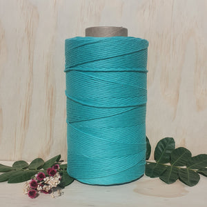 Turquoise Single Twist Macrame String- 4mm 1kg