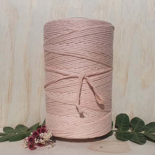 Pastel Coral Single Twist Macrame String- 3mm 1kg