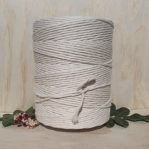 Natural Single Twist Macrame String- 4mm 2kg roll