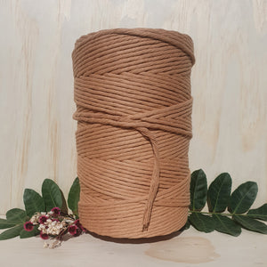 Toffee Brown Single Twist Macrame String- 4mm 1kg