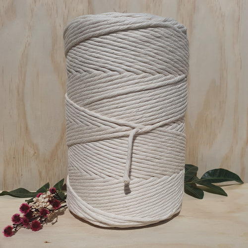 Natural Single Twist Macrame String- 3mm 1kg