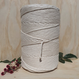 Natural Single Twist Macrame String- 3mm 1kg