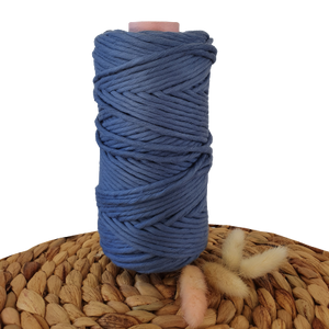 Moonlight Blue- Egyptian Giza String - 5mm Premium Cotton 500g