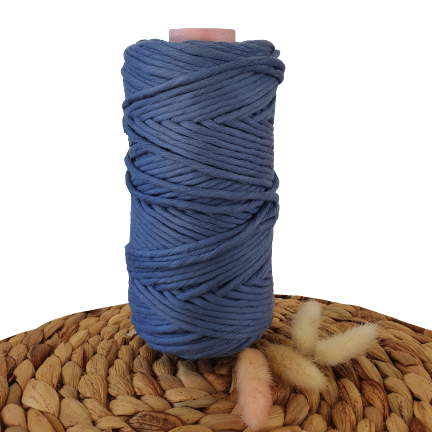 Moonlight Blue- Egyptian Giza String - 5mm Premium Cotton 500g