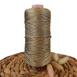 2mm Macrame String-  Gold Shimmer -500g rolls