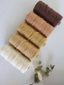 3mm 3ply Eco Minis - Recycled Cotton Cord