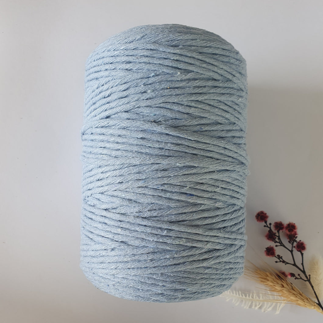 Powder Blue Macrame Cord - Eco range 3mm single twist 1kg