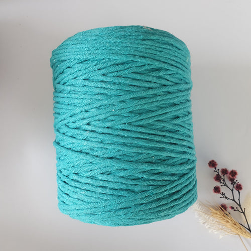 Tahitian Teal Macrame Cord - Eco range 3mm single twist 1kg